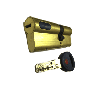 Картинка Цилиндровый механизм Mauer New Wave 4 ключ-ключ-L=77мм/31-46/,цвет латунь, 5 ключей в Хабаровске Цилиндровый механизм Mauer New Wave 4 ключ-ключ-L=77мм/31-46/,цвет латунь, 5 ключей в Хабаровске